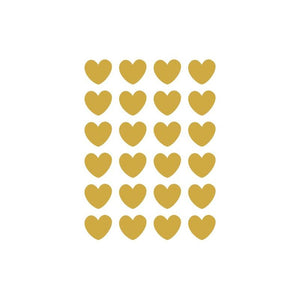 EXCLUSIVE CHRISTMAS STICKERS - GOLD HEARTS