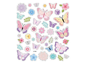 Butterflies and flowers stickers - Stickers