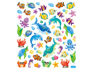 Fish with glitter - stickers - Stickers