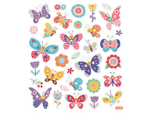 Butterflies and flowers stickers - Stickers