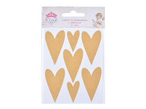 Heart Grey Paper Stickers