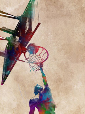 Dunked in the basket - Basketball poster