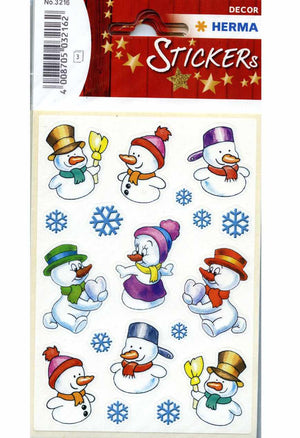 Cute Snowmen - Stickers