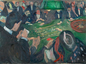Ved roulettebordet i Monte Carlo - Edvard Munch