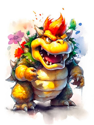Plakat af Bowser
