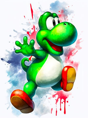 Plakat af Yoshi fra Super Mario