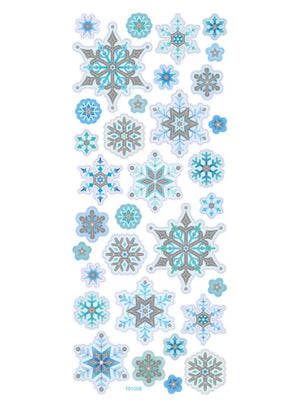 EXCLUSIVE CHRISTMAS STICKERS - SNOW CRYSTALS