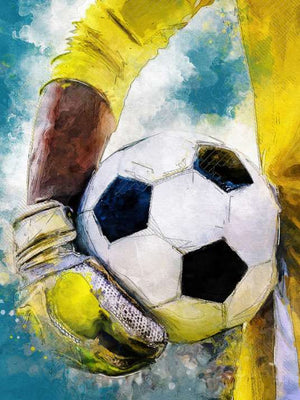 Goalkeeper and the football - Football poster