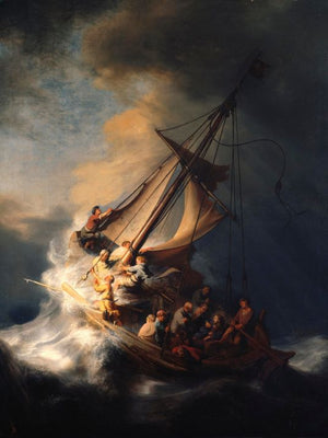 Rembrandt - Stormen på Galilæasøen
