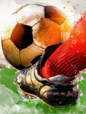 The football and the boot - Football poster