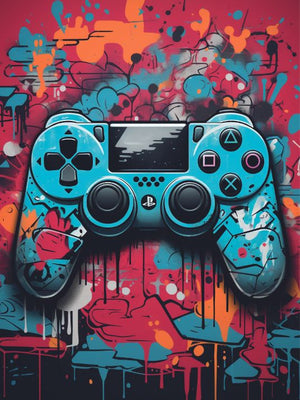 Graffiti Gaming Poster - Playstation