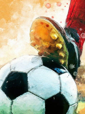 Tricks with the ball - Football poster