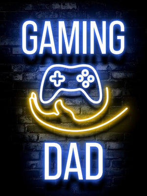 Neon Gaming poster - Gaming Dad
