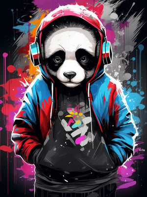 Panda-hættetrøje - Gamingplakat