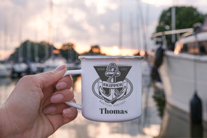 Boat cup with your own name - Skipper
