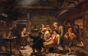 Bjørnejægerens hjemkomst af Adolph Tidemand