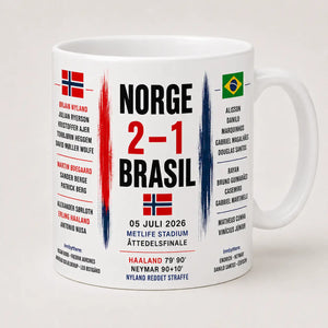 Norge slo Brasil 2–1 – Historisk fotballkrus 2026