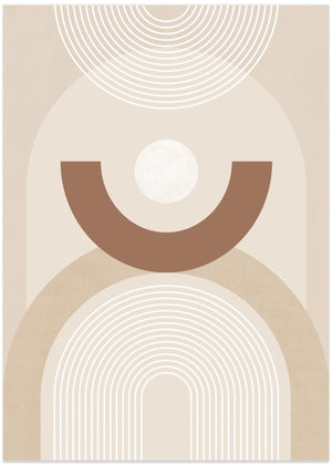 Beige Mid Century-plakat nr. 1