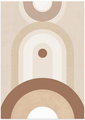 Beige Mid Century-plakat nr. 2