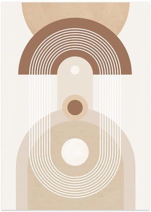 Beige Mid Century-plakat nr. 3