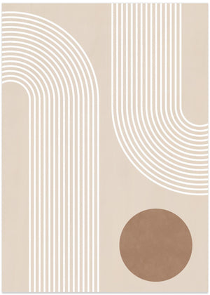Beige Arc Poster No.1