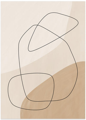 Graphic Shapes & Lines Poster