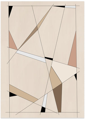Geometrisk beige kunst nr. 1