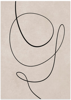 Minimal stregtegning abstrakt tegning 01