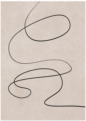 Minimal stregtegning abstrakt tegning 03