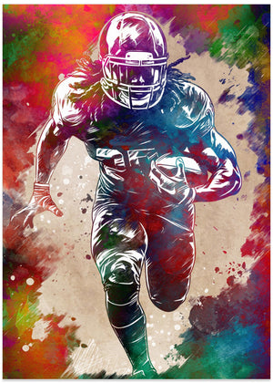 Sport American Football Player Art