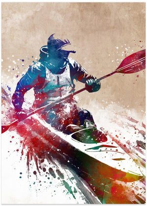 Sport Kayaking Art