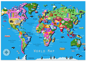 Illustrated world map 2