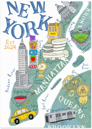 Illustrated map of New York 2