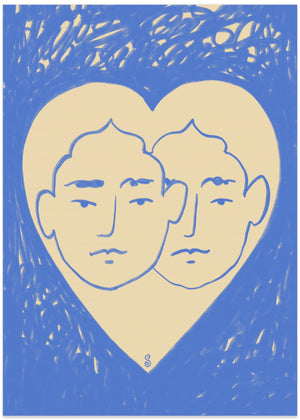 Two Abstract Faces
