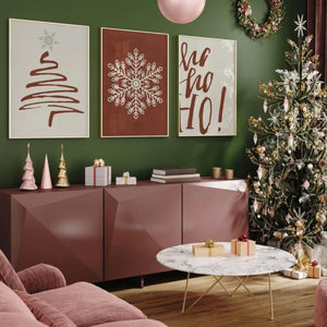 Minimalist Christmas Posters - Picture Set - 3 Designs