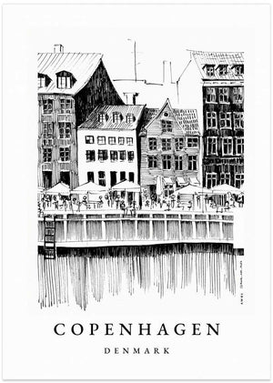 Copenhagen Waterfront Sketch