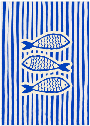 Three Blue Fish