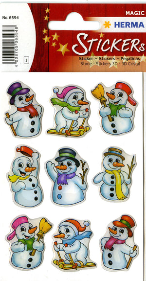 Snowmen 3D - Stickers