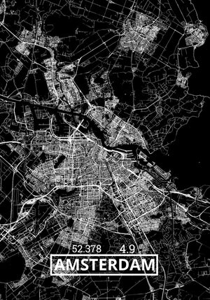 City poster - Black and white