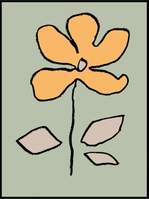 Flower Yellow and Green poster