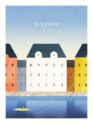 Ålesund - Art poster by Henry Rivers