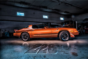Chevrolet Camaro Z28 car poster - By Kaj Alver