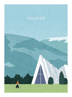 Tromsø - Art poster by Henry Rivers