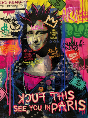 Mr Brainwash - Banksy - Mona Lisa Punk