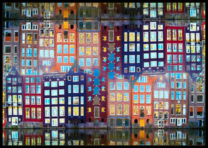 Amsterdam fasade poster - Plakatbar.no