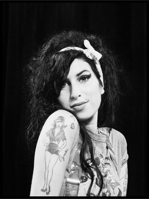 Amy Winehouse Black & White Plakat - Plakatbar.no