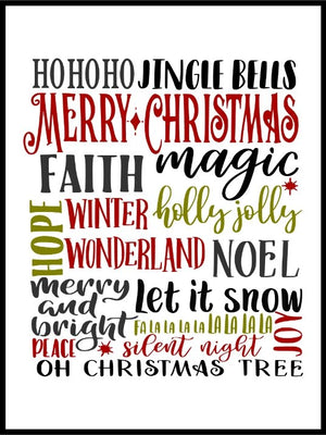 Christmas - wordposter - Plakatbar.no