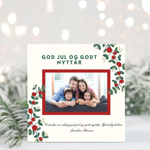 Christmas cards with your own photo - 10pk