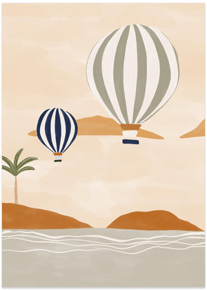 Air Balloons In Dessert