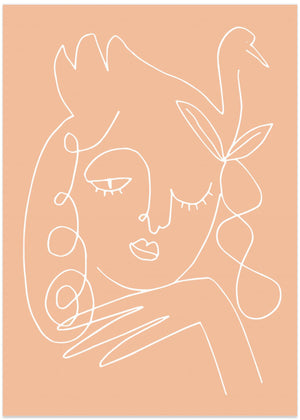 Swan Woman Peach